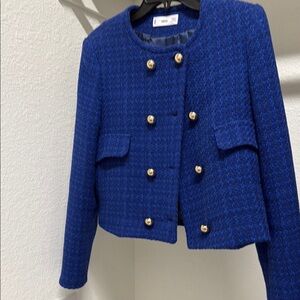 Blue Tweed Women's Jacket